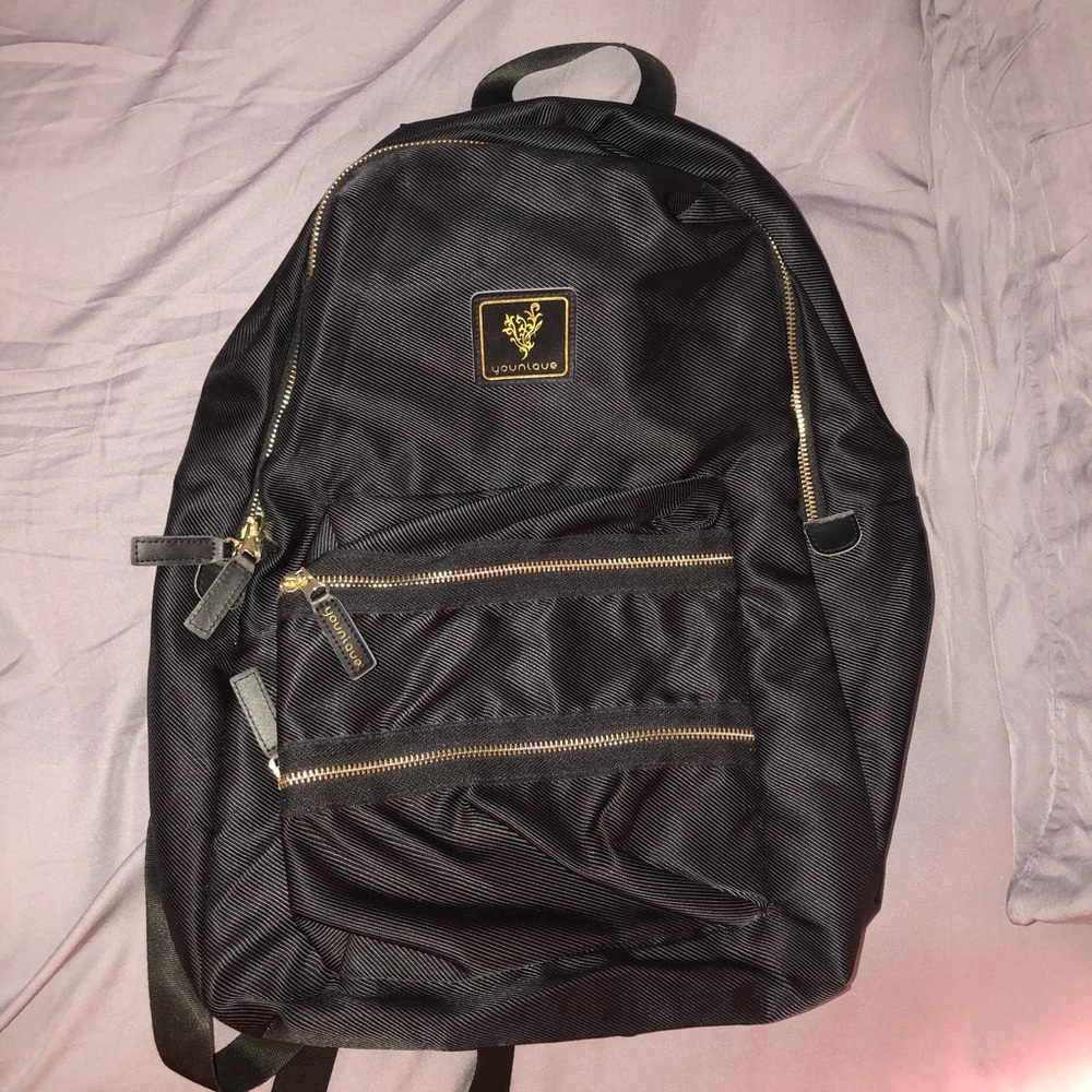 New Black & Gold Younique Backpack